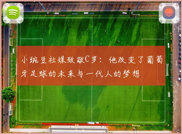 小豌豆社媒致敬C罗：他改变了葡萄牙足球的未来与一代人的梦想